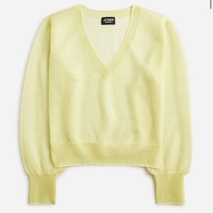 Collection sheer V-neck sweater NWT